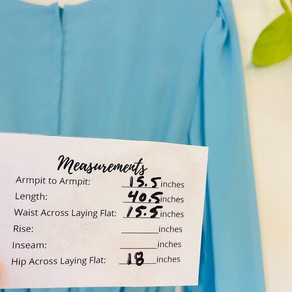 Vintage 70s Lady Colony Parkway Dress | Sky Blue Lace Trim | Made in Canada - Picture 8 of 10